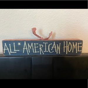 Patriotic wood block